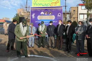 کلنگ زنی 50 واحد مسکونی برای بسیجیان معسر با حضور مسئولان زنجانی به روایت تصویر
