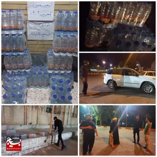 توزیع غذای گرم بین نیازمندان به همت بسیج فرهنیگان شوشتر دراربعین حسینی