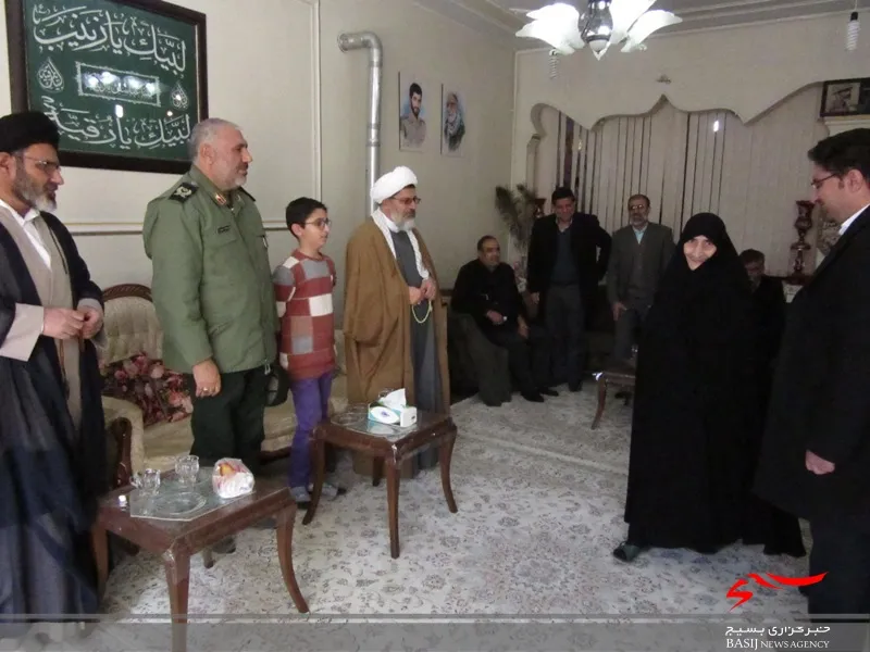 دیدار با خانواده شهید مدافع حرم در شهرکرد