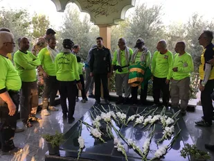 ورود کاروان دوچرخه سواری ارادتمندان امام رضا (ع) به سمنان