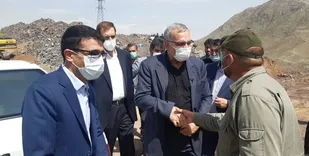 وزیر بهداشت، درمان و آموزش پزشکی از پروژه خط آب سد طالقان به آبیک بازدید کرد.