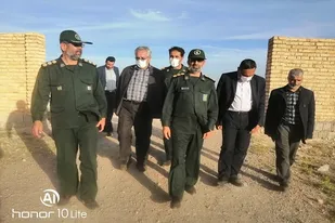 بازدید جانشین سپاه فجر استان فارس و جمعی مسؤولین از اردوی جهادی عهد خدمت بسیج دانشجویی شهرستان ارسنجان