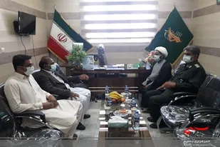 دیدار دکتر فاضلی با فرمانده سپاه سیب و سوران