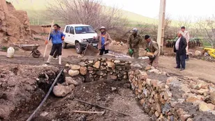 برگزاری اردوی جهادی در روستای محروم کمشاله اسدآباد