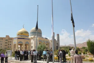 مراسم عزاداری دانشگاهیان دانشگاه&zwnj; آزاد اسلامی واحد شاهرود+ تصاویر