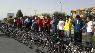 برگزاری همایش بزرگ دوچرخه سواری در کبودراهنگ