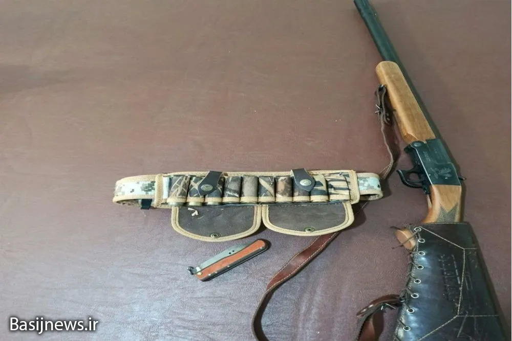 کشف و ضبط یک سلاح شکاری توسط محیط بانان نهاوند