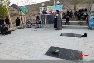 برنامه ساعتی با شهدا در روستای دشت شاد میامی برگزار شد
