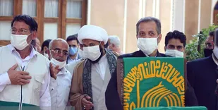 تجلیل از پاکبانان مهریزی با حضور خدام رضوی
