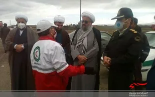 سرکشی امام جمعه بهار از پست غربالگری ورودی شهر صالح&zwnj;آباد