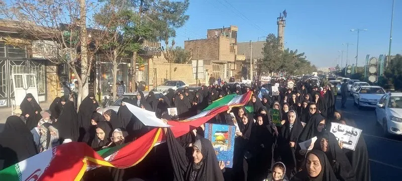 خروش انقلابی و فریاد استکبار ستیزی برای حمایت از مردم مظلوم غزه دراصفهان