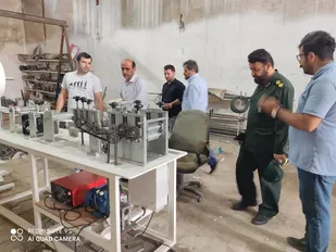 مشارکت مهندسین بسیجی جهت خودکفایی در ساخت دستگاه تولید ماسک