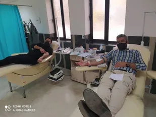 شرکت بسیجیان شاهرود در پویش نذر خون+ تصاویر