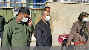 بازدید مشاور عالی فرمانده کل سپاه از مناطق زلزله زده "سی سخت"