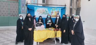 غرفه فرهنگی و ایستگاه صلواتی به مناسبت روز دختر در گرمسار برپا شد