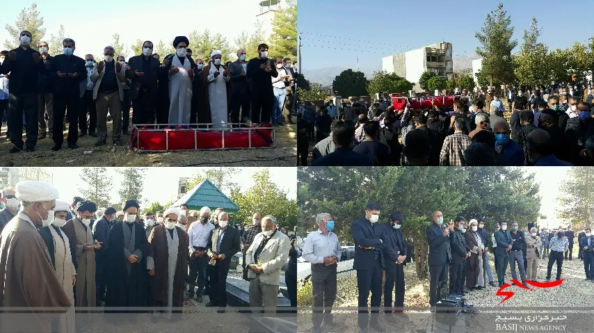 پیکر پدر شهید دهراب پور در یاسوج تشییع و خاکسپاری شد