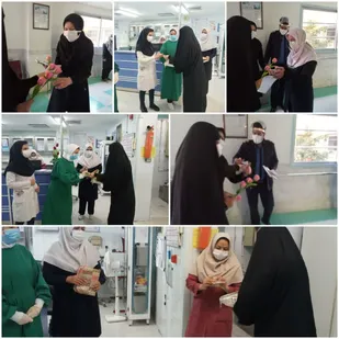 تجلیل از پرستاران و کادر درمان درمانگاه مرکزی امامشهریزد و بیمارستان شهدای کارگر