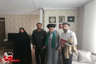 دیدار مسئول سازمان بسیج کارگران وکارخانجات استان همدان با خانواده شهدا