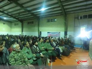 مراسم گرامیداشت هفته مبارک بسیج در روستای همگین شهرستان دهاقان برگزار شد
