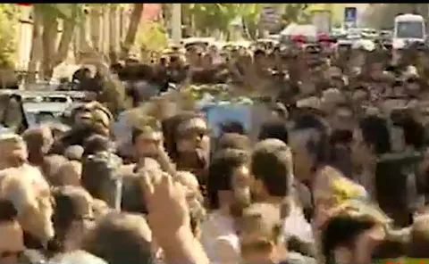 فیلم/ مراسم تشییع پیکر شهید مدافع حرم ابراهیم خلیلی