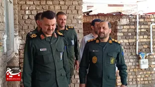 سرکشی فرمانده سپاه استان سمنان از طرح&zwnj;های جهادی شهرستان میامی+ تصاویر