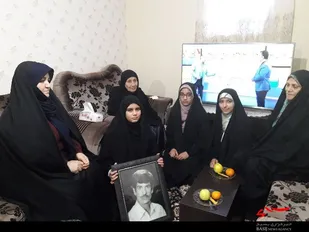 دیدار بسیجیان پایگاه عفاف بهار با خانواده شهید &laquo;اصلانی&raquo;