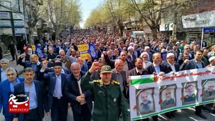 خروش گیلانیان در راهپیمایی روز قدس