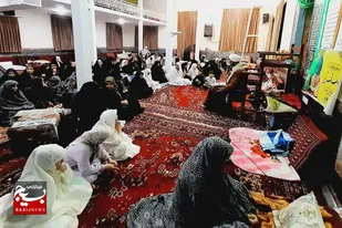 آئین استقبال از معتکفین صالح آبادی+تصاویر