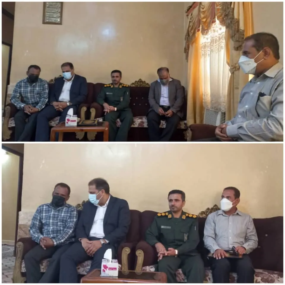 دیدار فرمانده ناحیه مقاومت بسیج سپاه بندرلنگه با آزاده سرافراز «محمد شریفی»