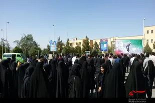 تجمع دانشجویان دانشگاه ملی ملایر علیه سخنان سخیف ترامپ