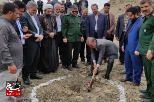 مخزن بتنی روستای رسول آباد سفلی بهار کلنگ‌زنی شد