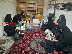 چرخ&zwnj;های خیاطی این مسجد برای لبنان و غزه می&zwnj;چرخد