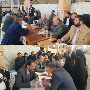 برگزاری میز خدمت جهادی در شهرستان پاکدشت