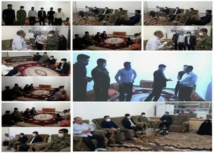 دیدار با دو تن از جانبازان روستای حاضرمیل در دهلران توسط فرمانده پایگاه مقاومت بسیج شهیدنوری