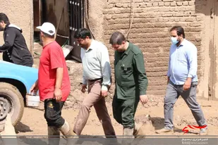 حضور جهادگران سپاه ناحیه شهرستان طالقان در روستای ناریان جهت کمک رسانی از ساعات اولیه وقوع سیل