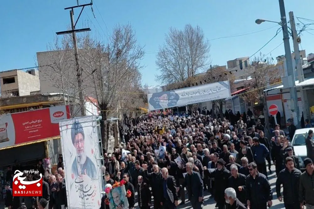 خون‌خواهی سیدالشهدا ایران در روز جمعه  در اسدآباد