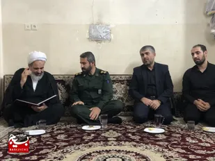 دیدار مسئول دفتر نمایندگی ولی فقیه در سپاه حضرت ولیعصر (عج)خوزستان  با خانواده شهید بیگی خوزانی