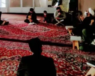 برپایی حلقه صالحین در سالروز شهادت امام حسن عسکری(ع) در پایگاه کربلا