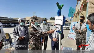 نواخته شدن زنگ هفته بسیج در مدارس ایرانشهر