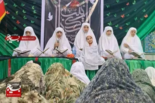 حضور پرشور دانش&zwnj;آموزان لالجینی در اعتکاف