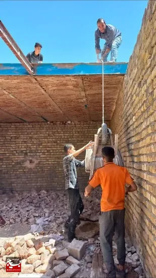 ساخت وساز منازل زنان سرپرست خانواده توسط گروه جهادی شهید ملک آبادی حوزه جوادالائمه(ع)