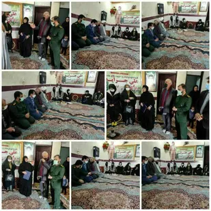 دیدار ورزشکاران بسیجی شهرستان آبدانان با مادرنوجوانترین شهید کشور علی جرایه