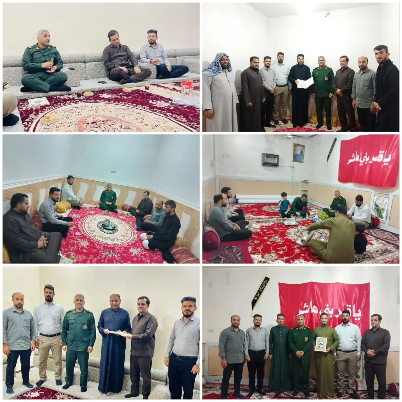 جانشین ناحیه حمیدیه به همراه مسئول کانون بسیج مداحان، با مداحان سعید حریزی، سعد غرباوی و شاعر علی صالحی طرفی دیدار و گفت‌وگو و از تلاش‌ها و نقش‌آفرینی آنان در برنامه‌های فرهنگی و مذهبی تجلیل کرد.