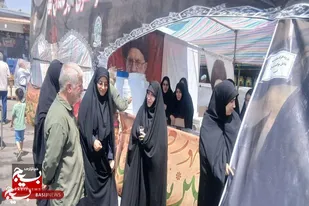 بازدید مسئول بسیج جامعه زنان سپاه انصارالحسین (ع) از موکب&zwnj;های شهرستان بهار