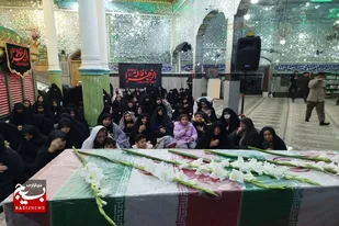 استقبال از پیکر مطهر شهید گمنام در آستان مقدس شاهزاده محمدوعلی (ع) نهاوند