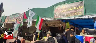 خدمت‌رسانی گسترده موکب دارالشفای رضوان به زائران اربعین