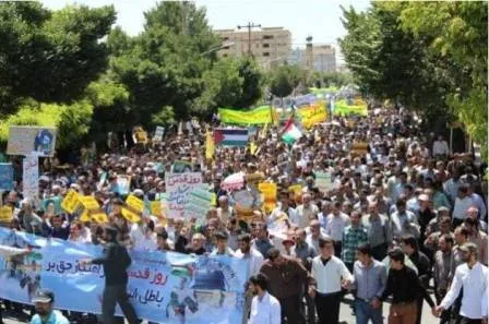 اعلام مسیر‌های راهپیمایی روز جهانی قدس در بام ایران