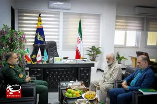 دیدار فرمانده سپاه کربلا با سرداران عظیمی جاهد و شالیکار