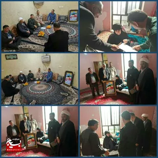 دیدار با خانواده شهید حجازی راد در شوش