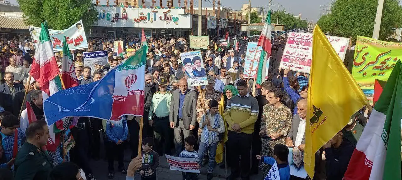 خروش انقلابی مردم مرزدار دهلران علیه رژیم صهیونیستی کودک‌کش